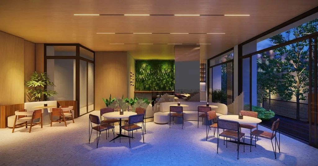 Imagem Com um conceito contemporâneo, o projeto arquitetônico do Walk Bittencourt combina design e requin...