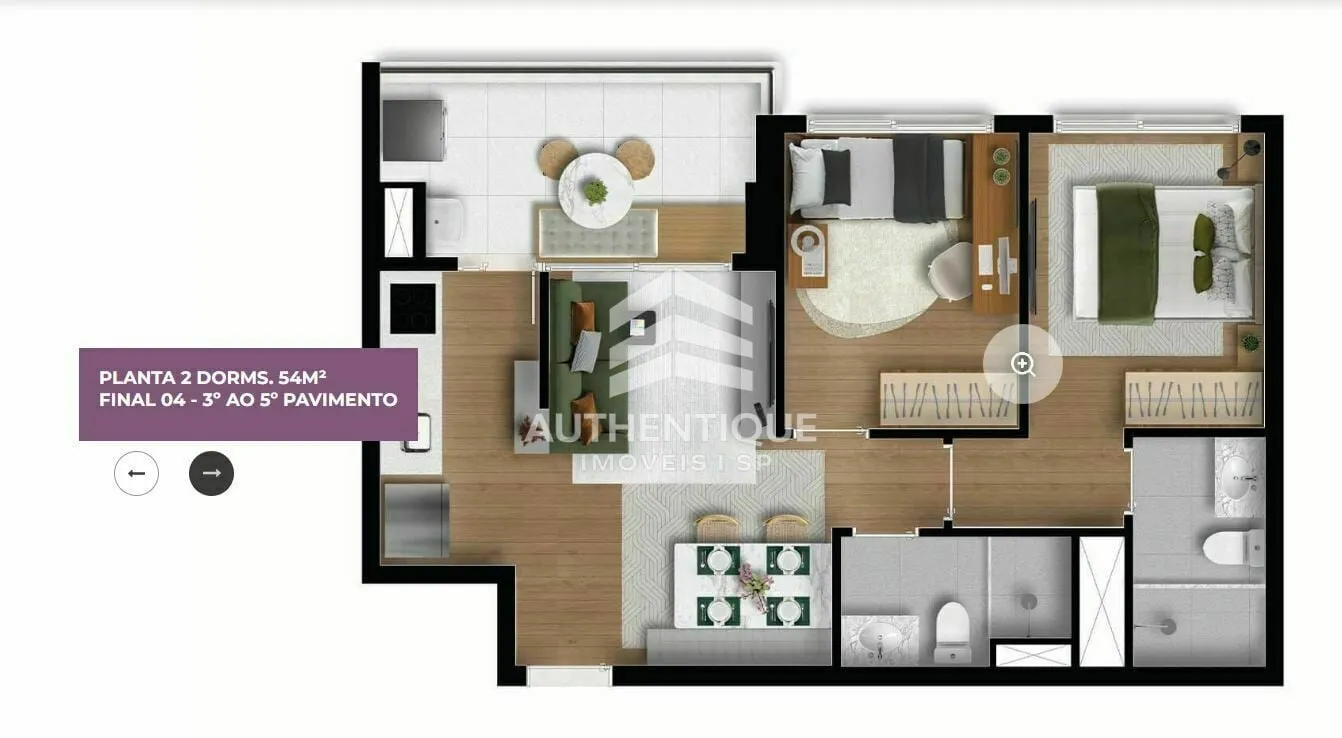 Imagem MODERN CAMPO BELO - Apartamento à venda no bairro Brooklin - São Paulo/SP, Zona Sul