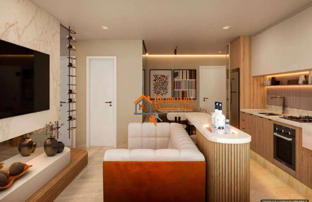 Foto do imóvel Apartamento com 2 dormitórios à venda, 50 m² por R$ 453.602,53 - Picanco - Guarulhos/SP