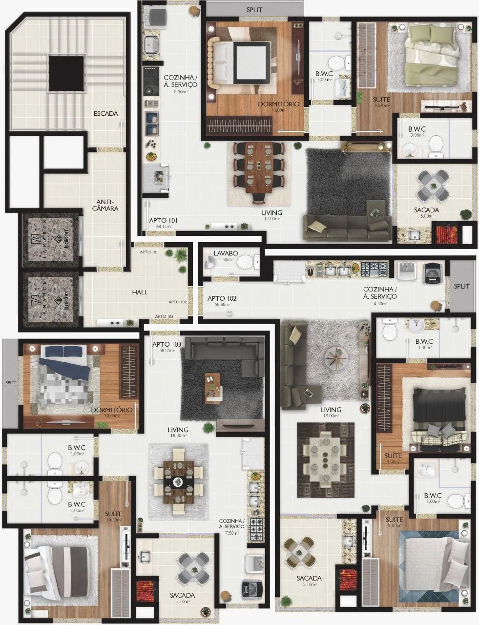 Imagem Apartamento à venda com 68m2 por R$ 900.000,00