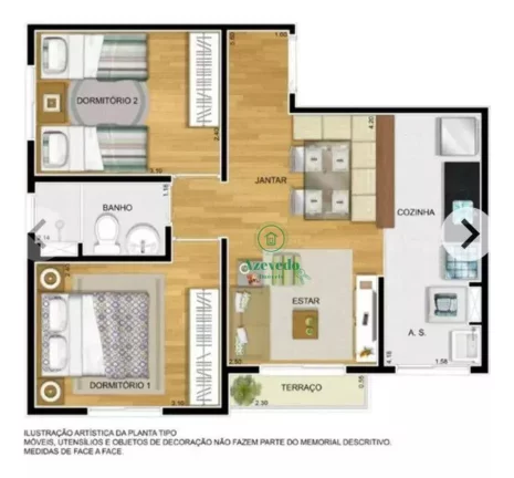 Imagem Apartamento à venda, 50 m² por R$ 265.000,00 - Pimentas - Guarulhos/SP