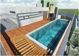 Imagem Apartamento de 1 quarto no Jardim Oceania, com 37m², piscina, lazer na cobertura, elevador e 1 vaga de garagem.