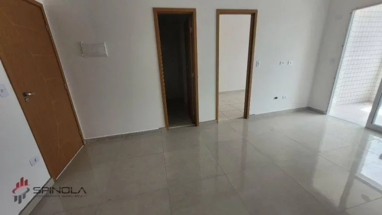 Imagem Apartamento com 1 dormitório à venda, 46 m² por R$ 310.750,37 - Mirim - Praia Grande/SP