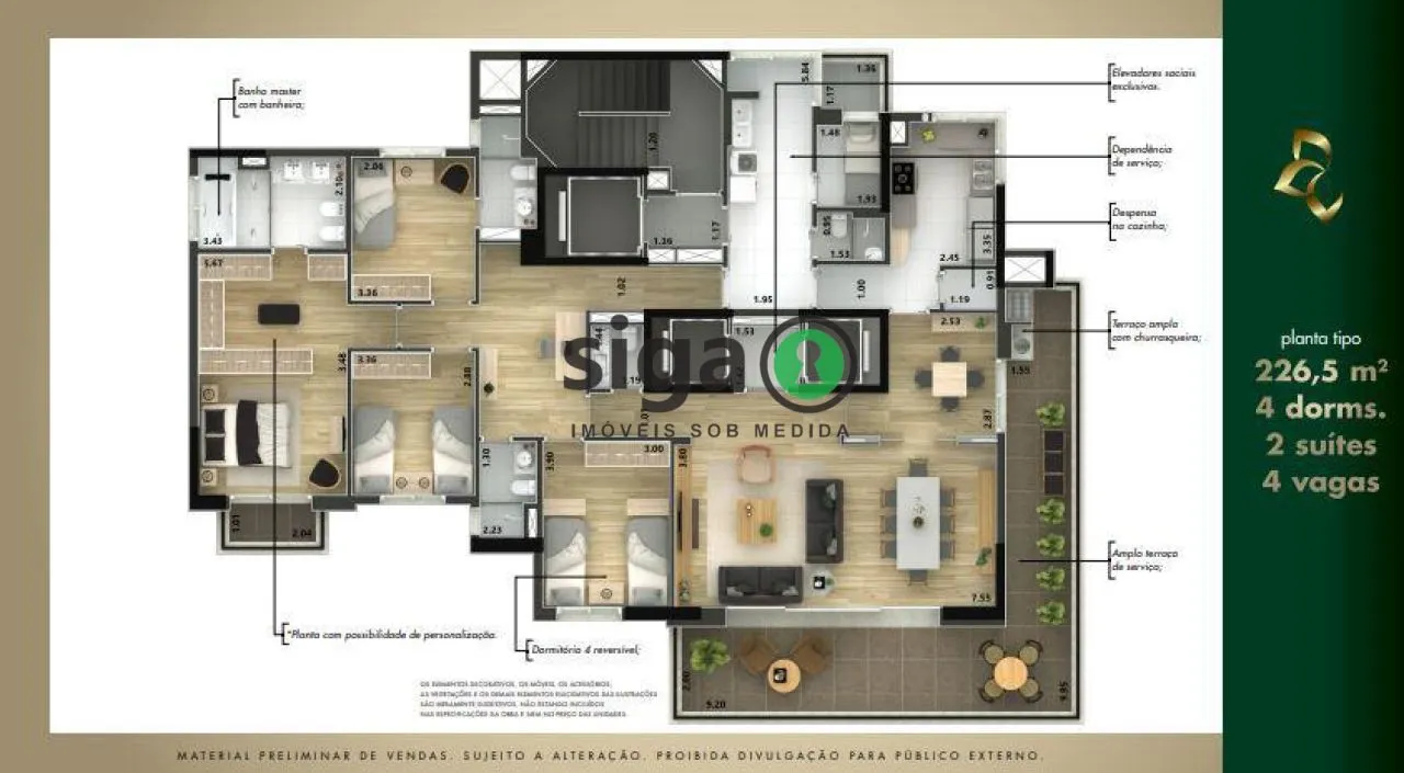 Imagem Apartamento para venda no Jardins, São Paulo - SP