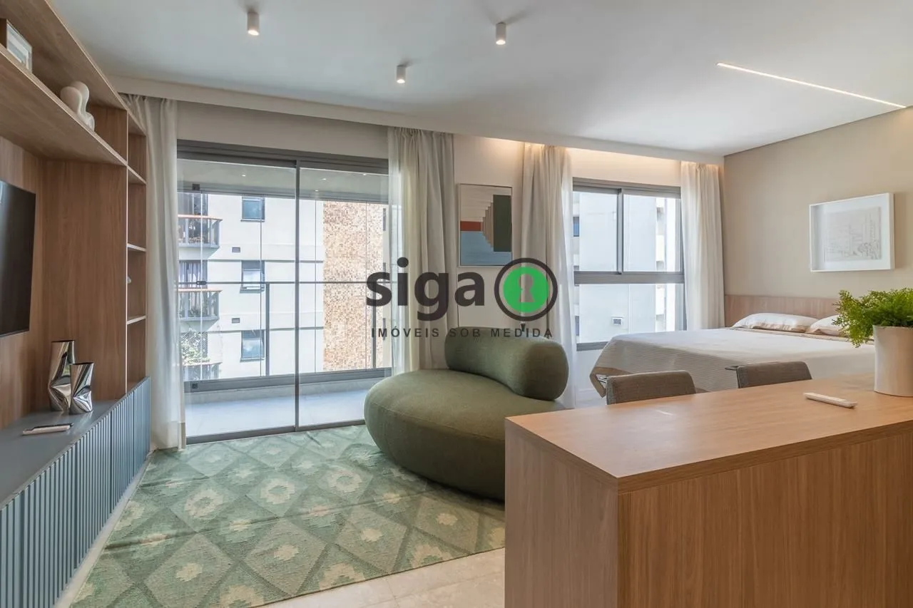 Foto do imóvel Apartamento 38m² mobiliado para locação localizado no Jardins/SP