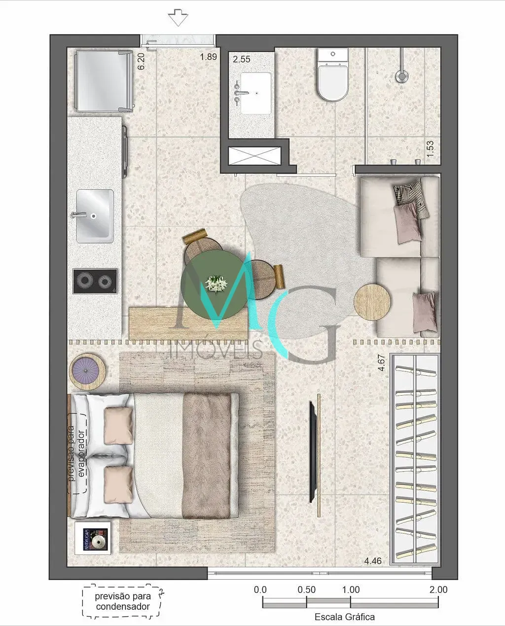 Imagem Studio à venda 1 Quarto 27.7M² Gávea Rio de Janeiro - RJ