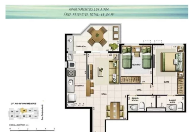 Imagem APARTAMENTO RESIDENCIAL em Rio de Janeiro - RJ, Recreio dos Bandeirantes