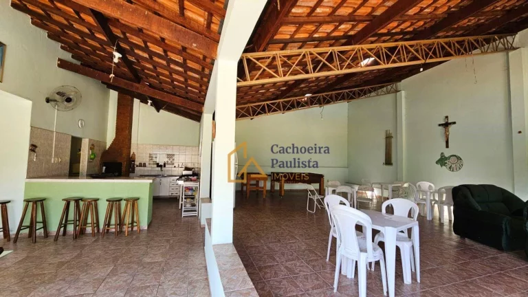 Imagem Casa à venda com salão, área de lazer e área gourmet - Jardim Nova Cachoeira - Cachoeira Paulista/SP