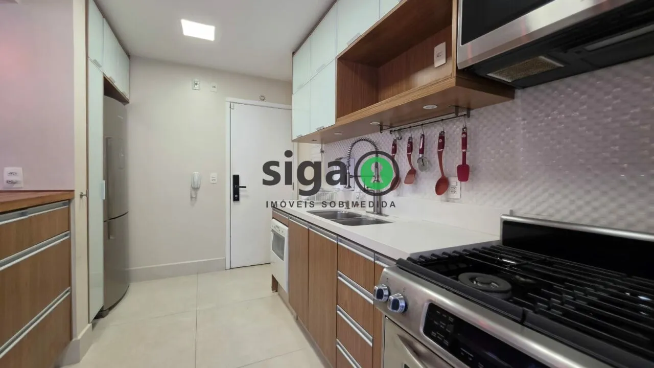 Imagem Brooklin - 105 m² - 2 dormitórios sendo 2 Suítes - Varanda Gourmet - Pronto para Morar