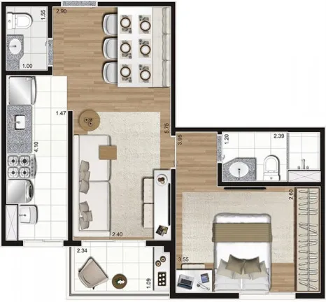 Imagem Apartamento com 3 Quartos à Venda, 68 m² em Brás - São Paulo