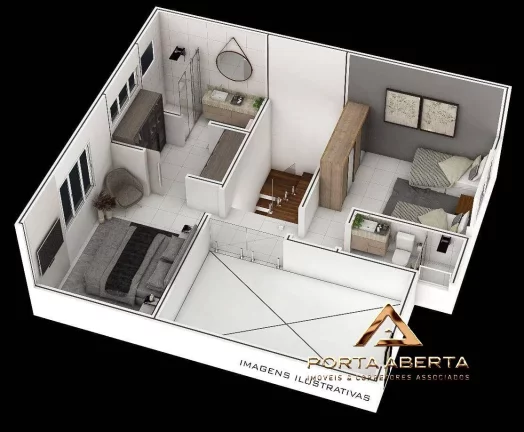 Imagem Casa Duplex 3 quartos, sendo 2 suítes e 1 closet - Vila Ipanema - COD 691