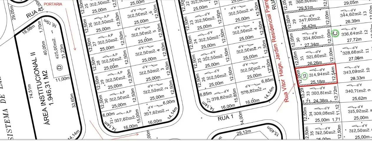 Imagem Terreno de 314m² no Residencial Pampulha ? Vista Permanente e Segurança 24h