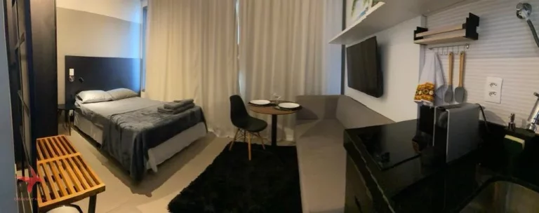 Imagem Imperdível! Apartamento à venda na Vila Olímpia, São Paulo-SP, 1 quarto, 1 suíte, 1 sala, 1 banheiro, 1 vaga, 28m.