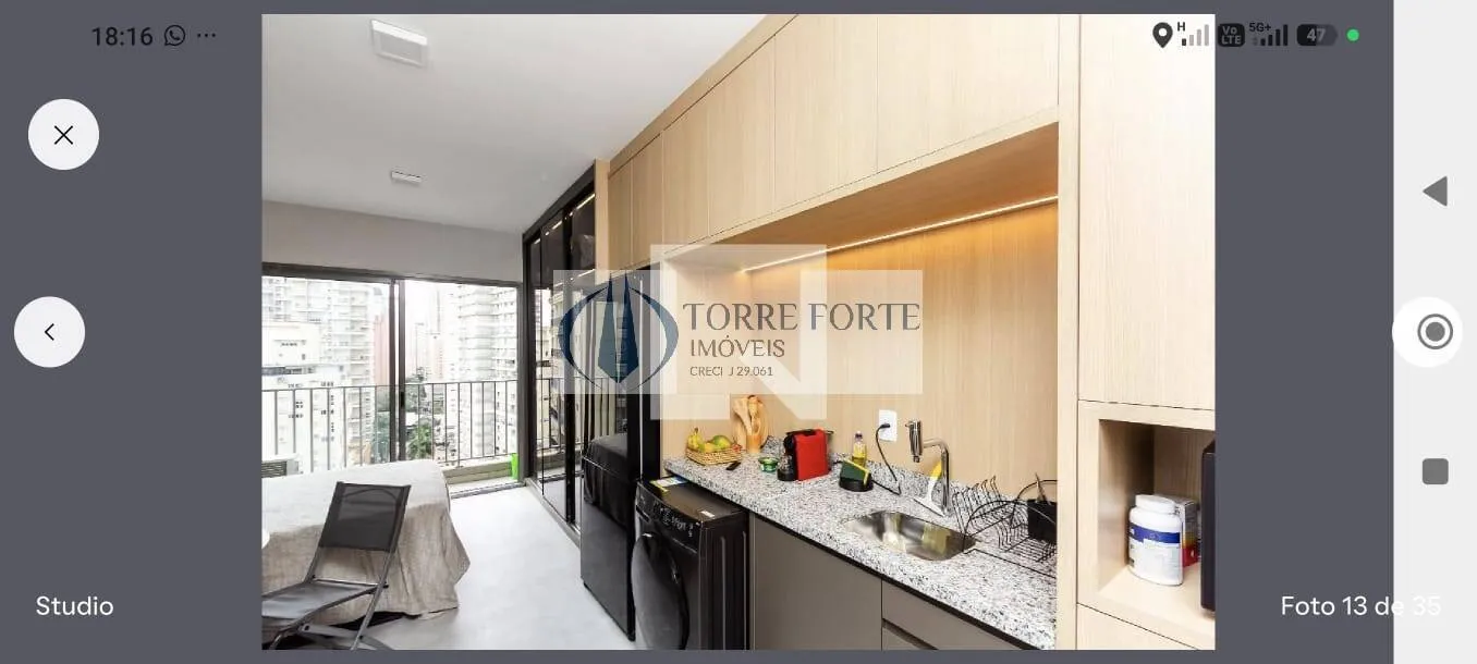 Foto do imóvel Ótimo apartamento, 25 m² mobiliado, bem localizado na Vila Nova Conceição em Rua Coronel Artur de Paula Ferreira