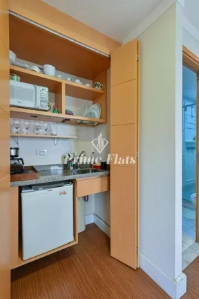 Imagem Flat disponível para locação no Transamerica Executive Jardins, com 45m², 2 dormitórios e 1 vaga