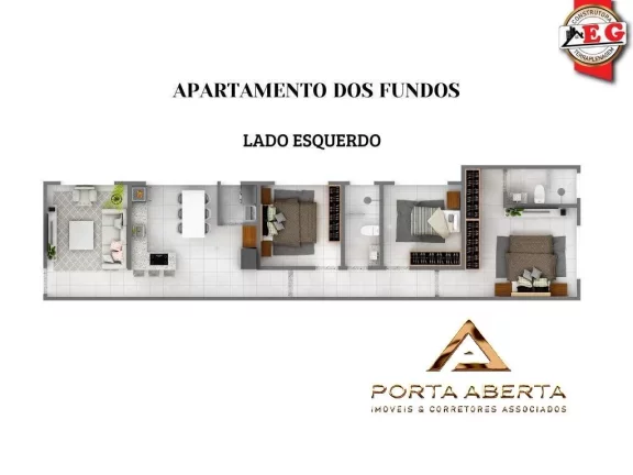 Imagem APTO 3 QUARTOS, SENDO 1 SUITE, BELVEDERE - COD 484