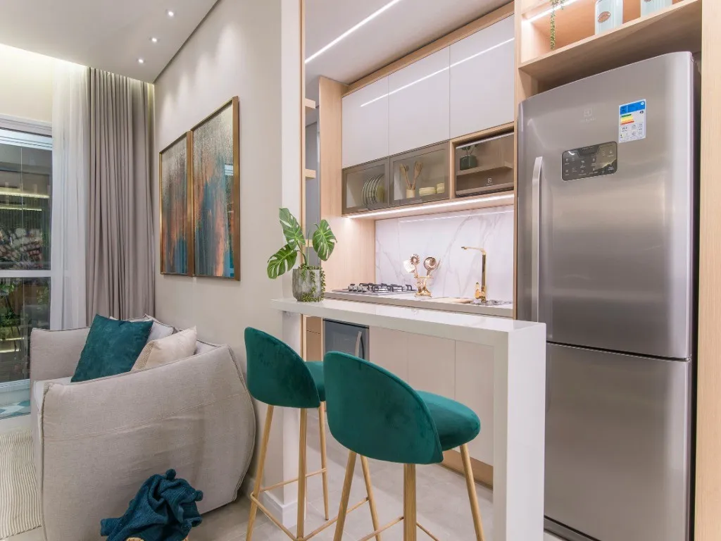 Imagem Apartamento à venda no Centro de São Bernardo do Campo-SP: 2 quartos, 1 banheiro, 1 vaga de garagem!