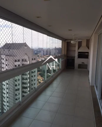 Imagem apartamento de 195m com 3 suítes, 4 vagas, terraço gourmet com churrasqueira, piscina, playground, academia, salão de festas e jogos, Sauna, jardim.