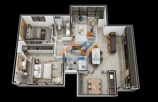 Imagem Apartamento na planta com financiamento próprio no bairro Iguaçu em Ipatinga/MG