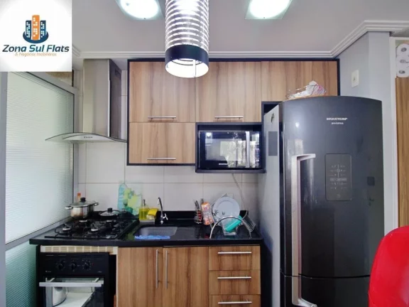 Imagem Apartamento Mobiliado à Venda Na Região Da Vila Andrade Com 2 Dormitórios e 1 Vaga
