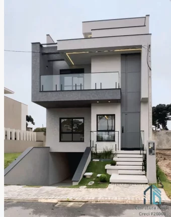 Imagem Sobrado 270 m2, com terraço, 03 quartos c/suíte, 03 vagas no Pinheirinho Curitiba PR