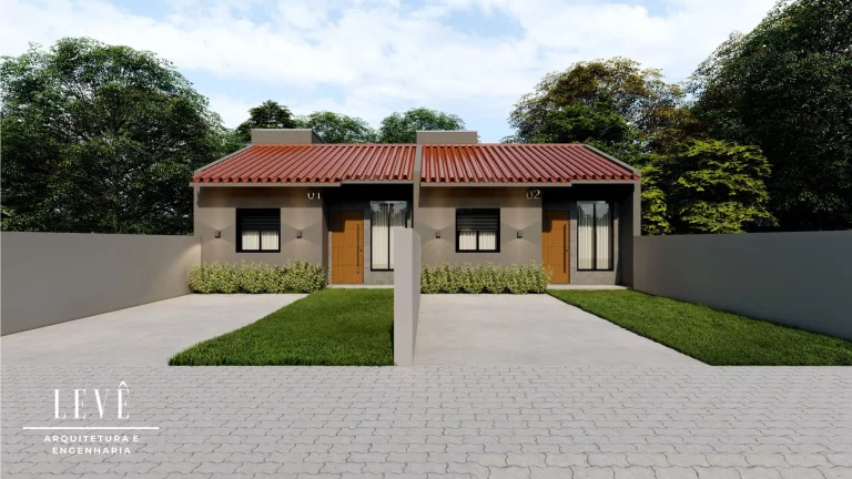 Imagem Lindas casas Germinadas com excelente acabamento e Pátio Frente e Fundos em Nova Hartz