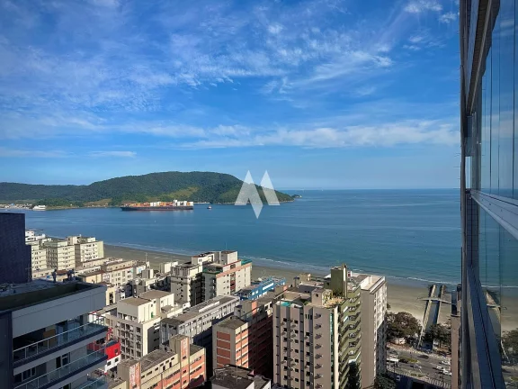 Imagem Apartamento Duplex Alto Padrão vista mar à Venda na quadra da praia no Embaré - Santos/SP