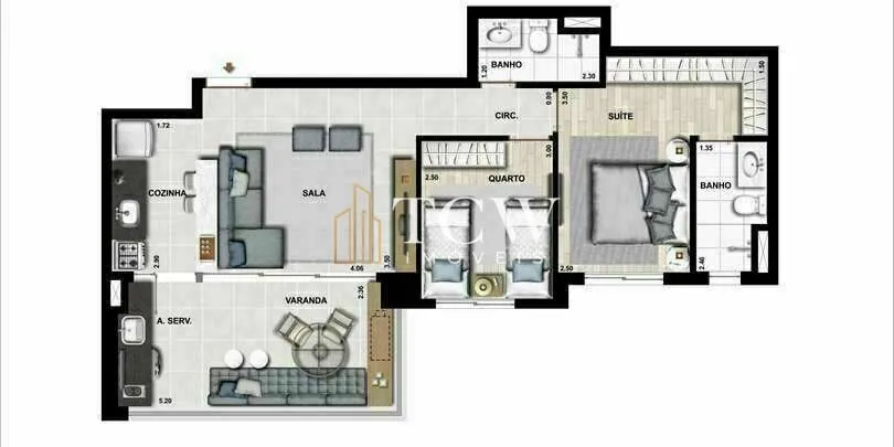 Imagem Apartamento 2 dorm