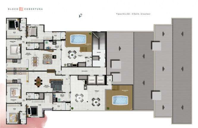 Imagem Apartamento com 3 Quartos à Venda, 75 m² em Santa Catarina - Criciúma