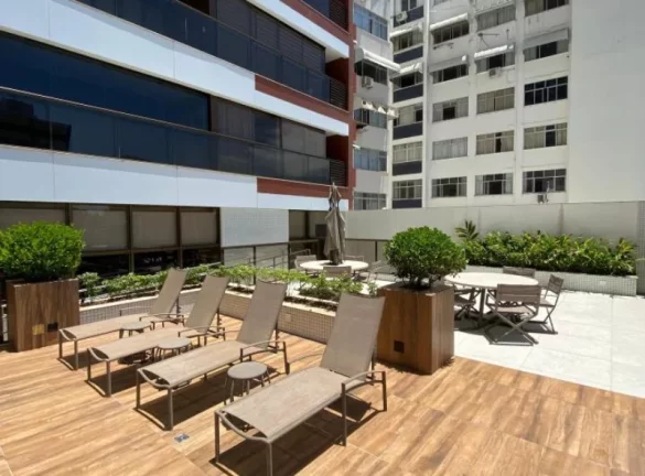 Imagem JAZZ GRAÇA - A 5ª Avenida Imóveis selecionou esse belíssimo apartamento c/ decoração contemporânea, 1 suíte, lavabo, varanda,51,00m² porteira fechada