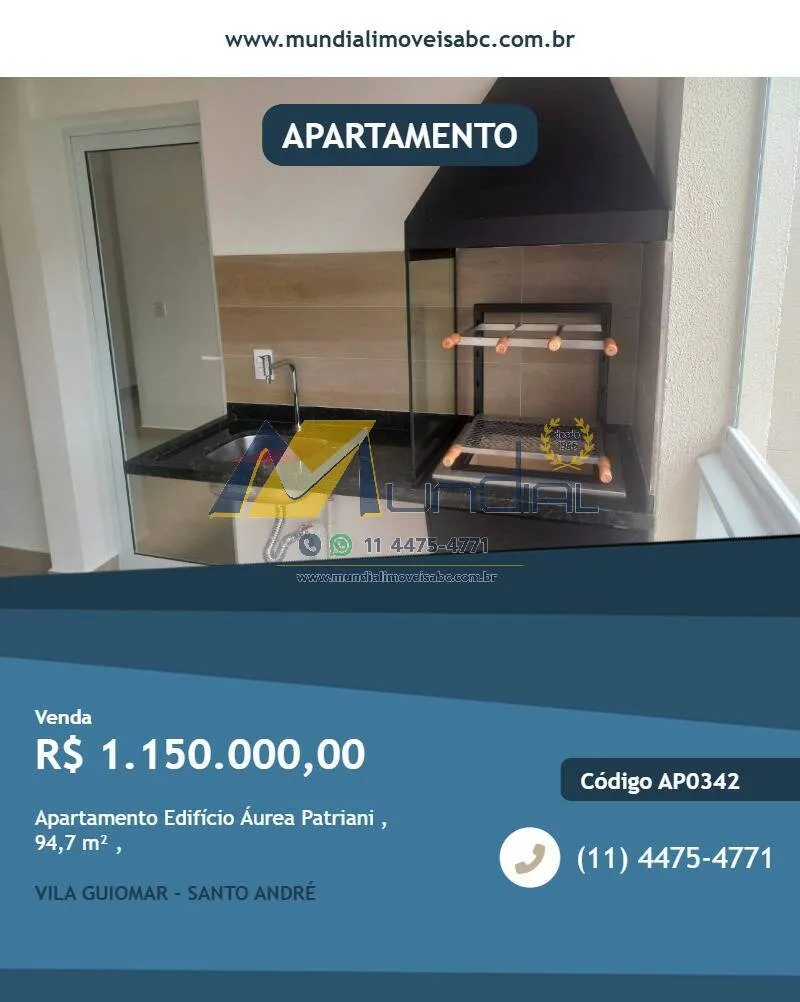 Imagem Apartamento Edifício Áurea Patriani , 94,70 m² ,