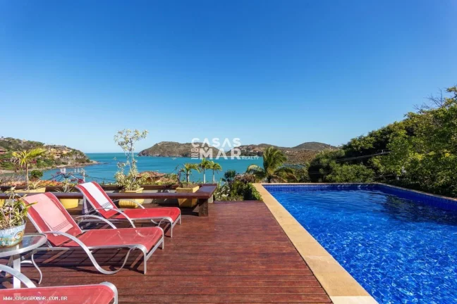 Imagem Casa Frente Mar para Temporada em Armação dos Búzios / RJ no bairro Ferradura