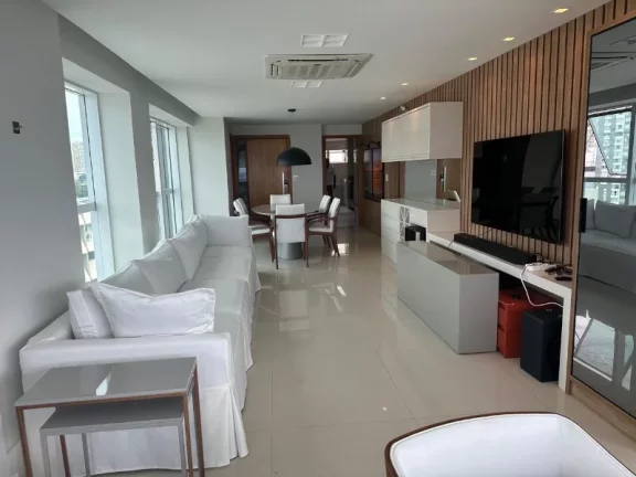 Imagem 3 Suítes, 141m2 privativos, no cheio de charme Morro Ipiranga - Barra, vista mar frontal e definitiva p/ o Cristo e Farol, mobiliado porteira fechada