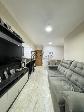 Imagem Apartamento amplo com 81m², 02 dormitórios com suite, planejado, sacada gourmet e andar alto