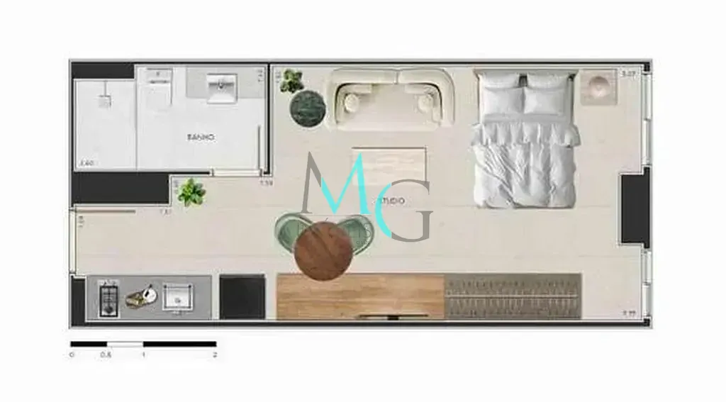 Imagem Studio à venda 1 Quarto 35.5M² Rio Comprido Rio de Janeiro - RJ | Rebouças Residencial