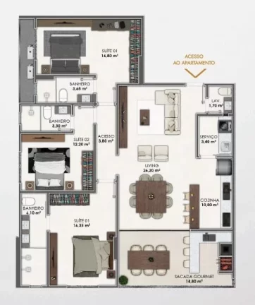 Imagem Yeshua Residence - Apartamento à venda no bairro Meia Praia - Itapema/SC