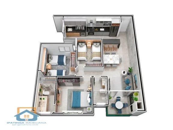 Imagem Apartamento de 3 quartos á venda no Cidade Nobre em Ipatinga
