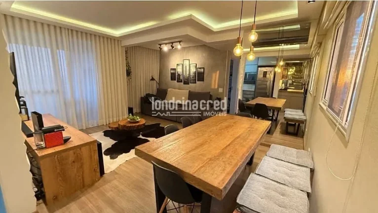 Imagem Apartamento no Solar Mirador totalmente mobiliado, 75m², 2 quartos (1 suíte), sala estendida, sacada com churrasqueira e vaga coberta — pronto para morar!