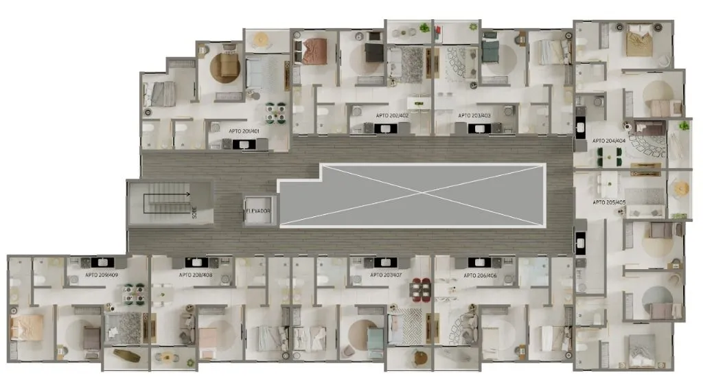 Imagem Apartamento com 2 dormitórios à venda, 54 m² por R$ 329.985,00 - Poço - Cabedelo/PB