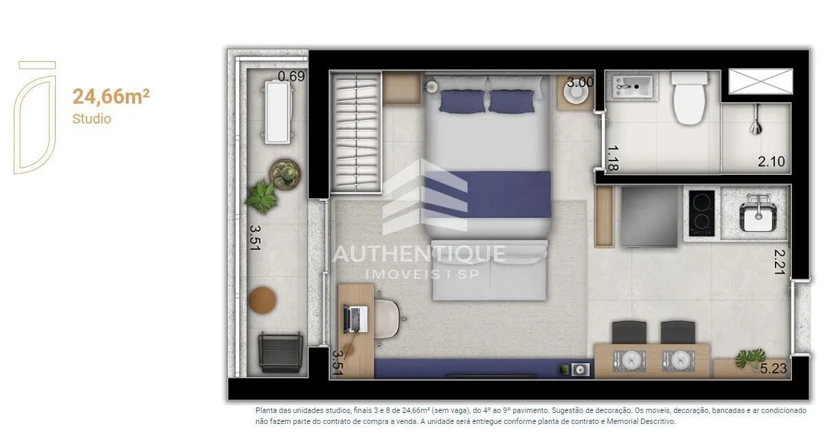 Imagem IMPAR 737 HOME BOUTIQUE PINHEIROS - Apartamento à venda no bairro Pinheiros - São Paulo/SP, Zona Oeste