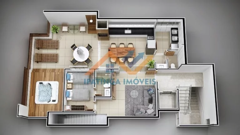 Imagem Apartamento de 3 quartos e 2 vagas de garagem no Iguaçu