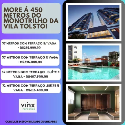 Foto do imóvel Apartamentos com 2 quartos à venda ao lado da Estação V.Tolstói em Rua Doutor Armillo