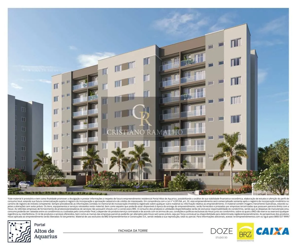 Foto do imóvel Apartamento à venda em São Pedro da Aldeia, com 2 quartos (1 suíte), 53,57m2