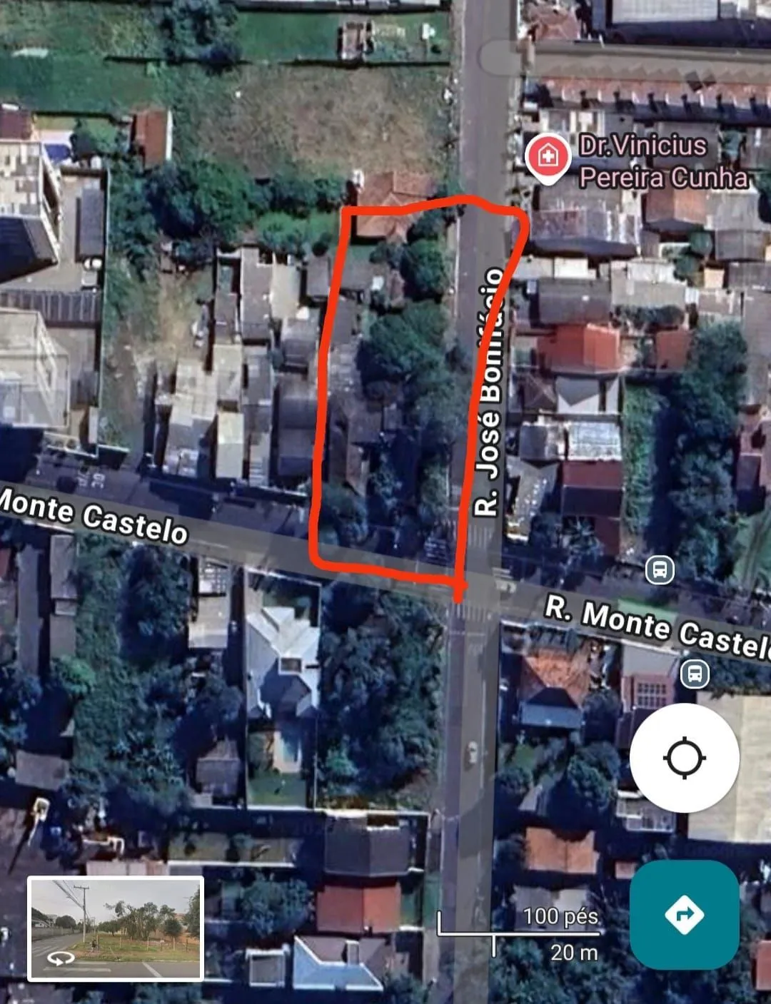 Imagem Terreno de esquina a venda na rua Monte Castelo/Canoas