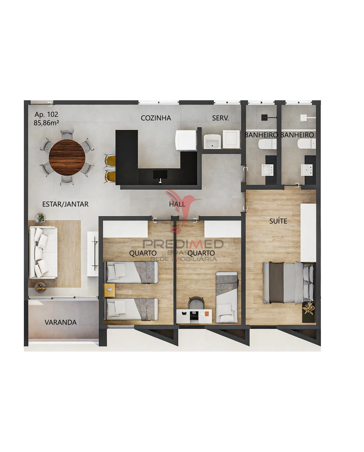 Foto do imóvel Apartamento com 2 Quartos, sendo 1 Suite. Nascente.no Bairro dos Estados . João Pessoa em Avenida Maranhão, 1 - Estados, João Pessoa - PB