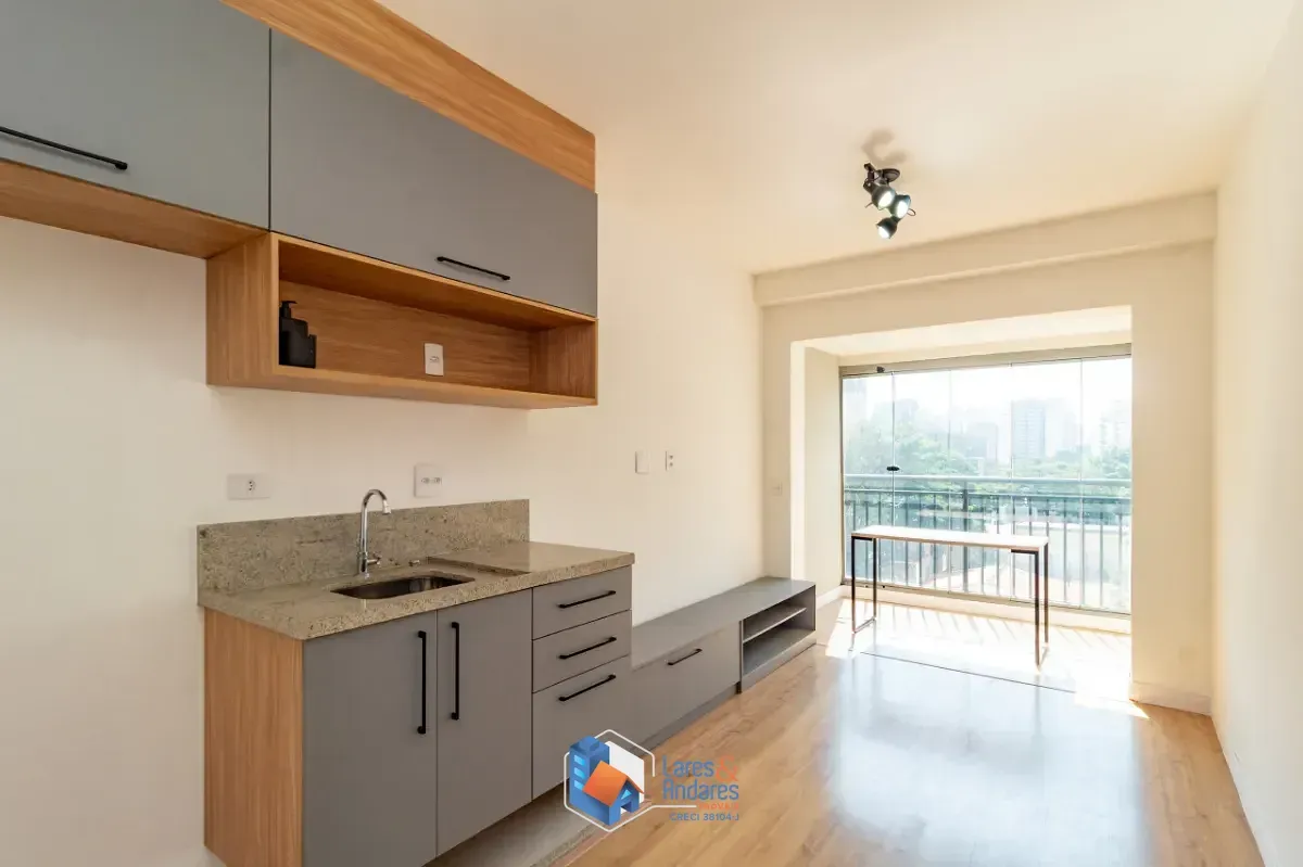 Imagem Studio para venda e locação em Indianópolis com 1 quarto, 32m²
