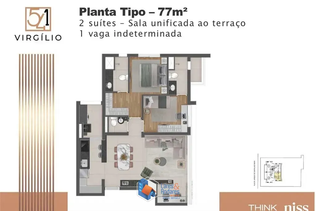 Imagem Apartamento à venda 2 Quartos 1 Vaga 77M² Pinheiros São Paulo - SP