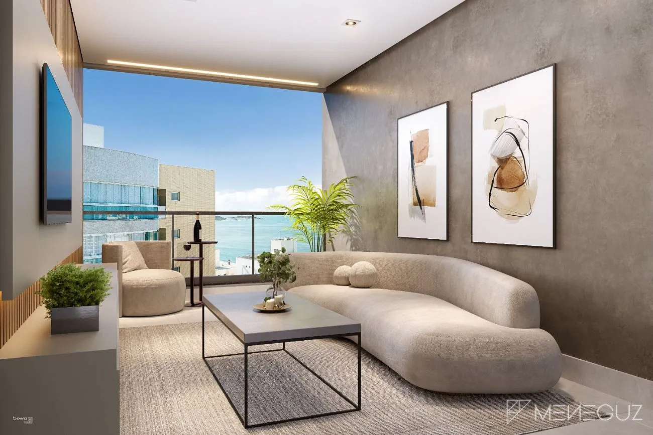 Imagem Lançamento na Praia do Morro, apartamentos de 2 e 3 quartos com vista mar, e lazer completo