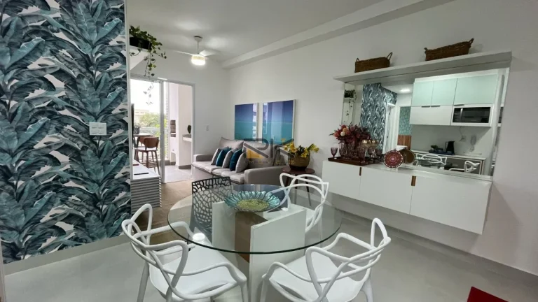 Imagem APARTAMENTO PRAIA GRANDE com 2 dormitórios sendo 1 suíte,1 vaga de garagem,sala 2 ambientes,varanda gourmet com churrasqueira