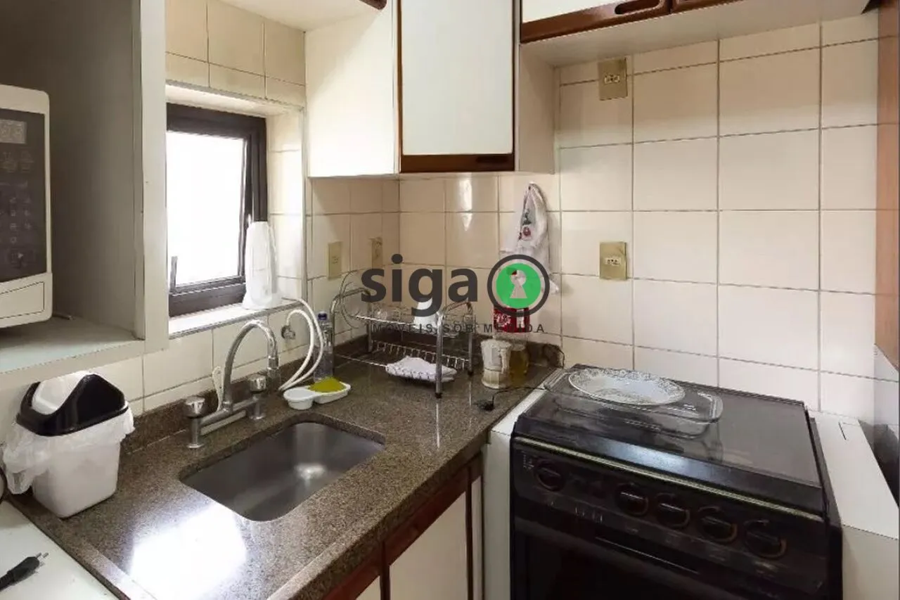 Imagem Apartamento 37 m² em Moema | 1 Dorm, Vaga Livre e Piscina no Condomínio